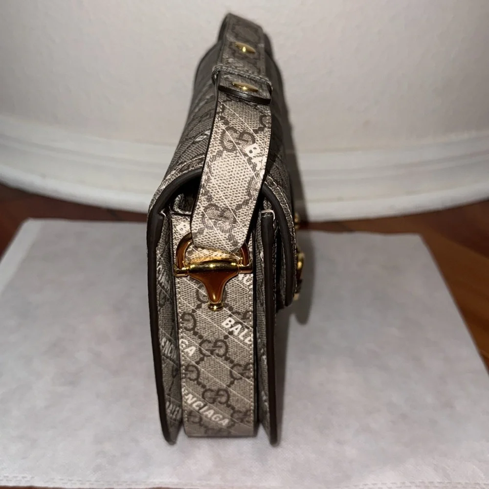 Gucci X Balenciaga "The Hacker Project" Horsebit 1955 Shoulder Bag! - Picture 5 of 8